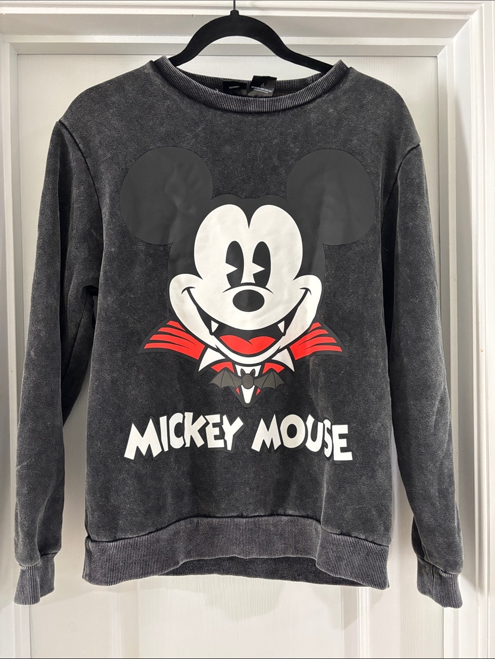 Mickey Mouse Black Graphic Crewneck Sweater by Disney